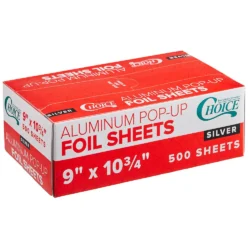 Interfolded Aluminum Foil Sheets – 9″ × 10.75″ (3,000 Sheets/Case)